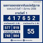 ตรวจหวยงวดวันที่1/3/66